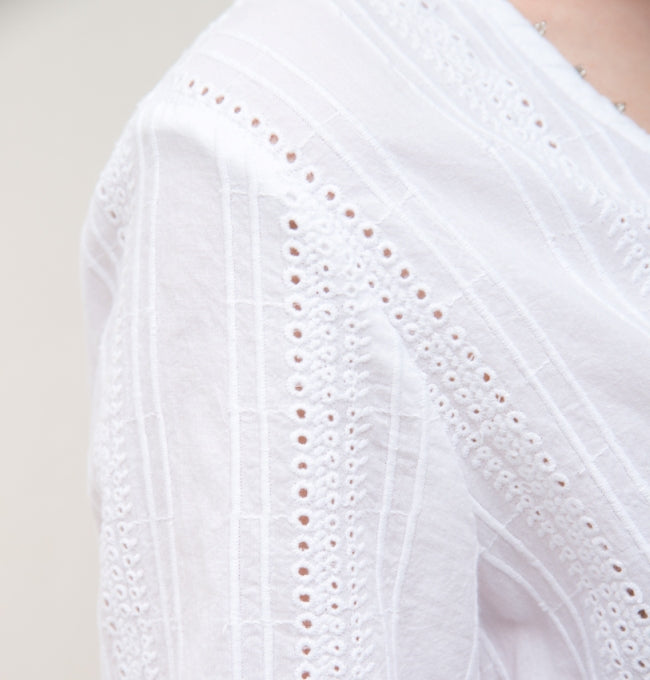 100% Cotton Gown Cardigan Robe Lace Beads Travel Women's Velnica From Japan