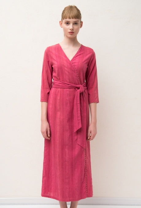 100% Cotton Gown Cardigan Robe Lace Beads Travel Women's Velnica From Japan