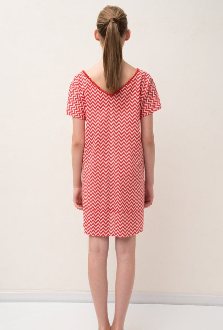 100% Cotton Mini Dress Print Summer Beach Women's Velnica From Japan