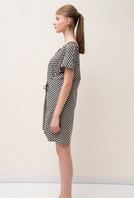 100% Cotton Mini Dress Print Summer Beach Women's Velnica From Japan