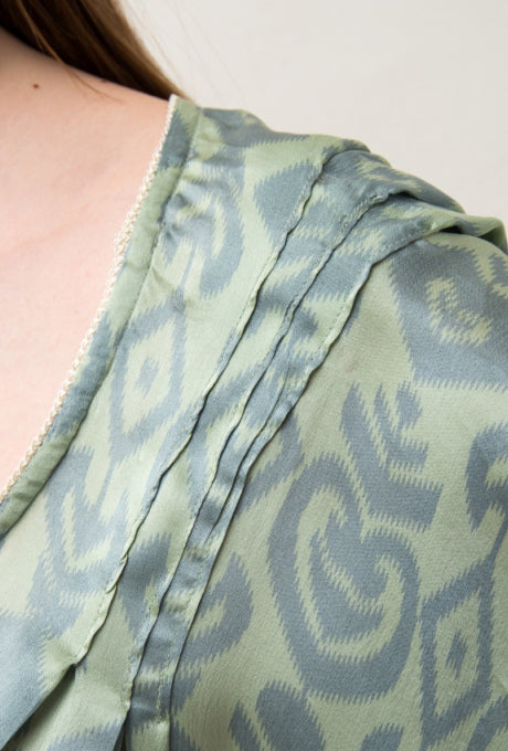 Mini Dress Poncho 100% Silk Beautiful Travel Hotel Women's Velnica From Japan