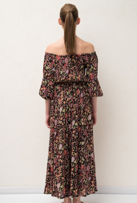 100% Cotton Jumpsuits Floral Print Crepe Soft Women's Velnica From Japan