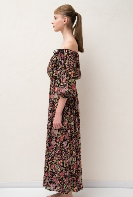 100% Cotton Jumpsuits Floral Print Crepe Soft Women's Velnica From Japan