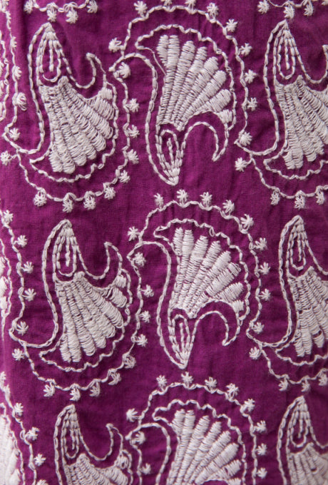 100% Cotton Shorts Shell Embroidered Beautiful Women's Velnica From Japan
