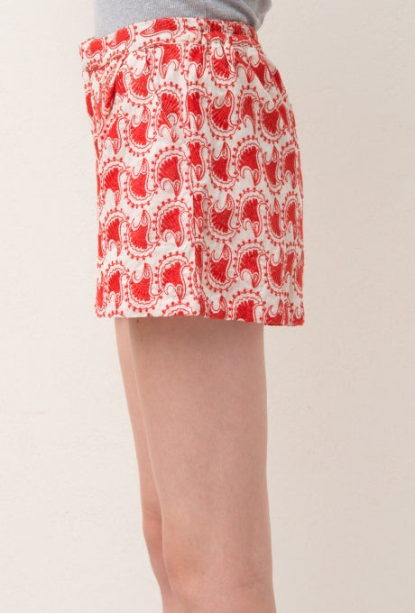 100% Cotton Shorts Shell Embroidered Beautiful Women's Velnica From Japan