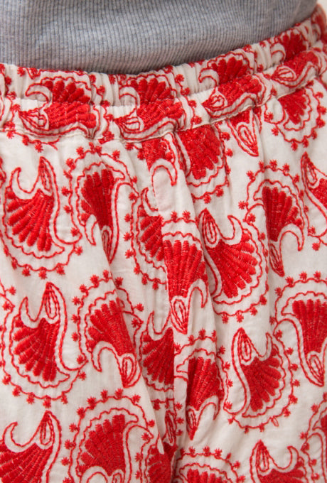 100% Cotton Shorts Shell Embroidered Beautiful Women's Velnica From Japan