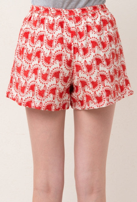 100% Cotton Shorts Shell Embroidered Beautiful Women's Velnica From Japan