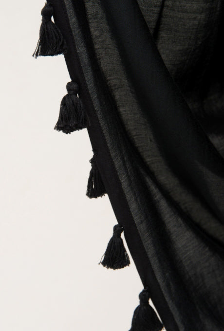 Knee-Length Pencil Skirt Drape Tassels Beautiful Women's Velnica From Japan