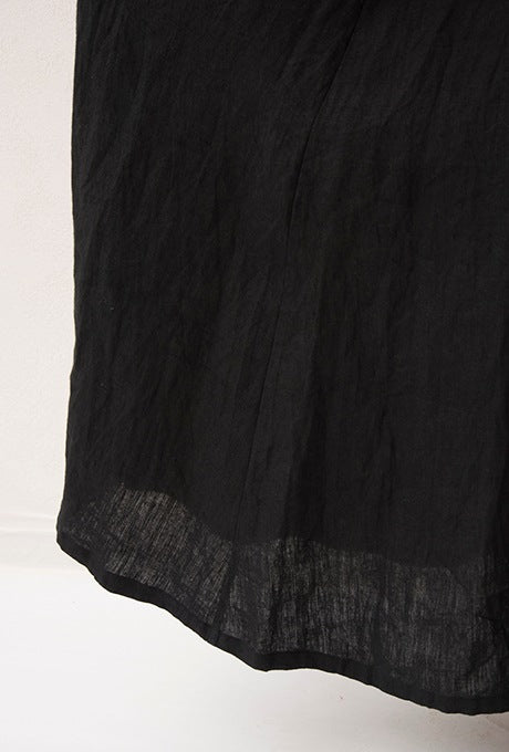 100% Linen Maxi Dress A-line Elegant Women's Velnica From Japan