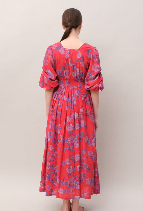 Floral Print Maxi Dress Wrap Beautiful Cache-Coeur Women's Velnica From Japan