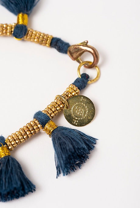Bracelet Brass Decoration Tassel Women's Velnica From Japan