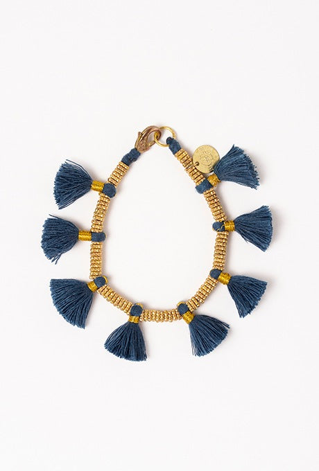 Bracelet Brass Decoration Tassel Women's Velnica From Japan