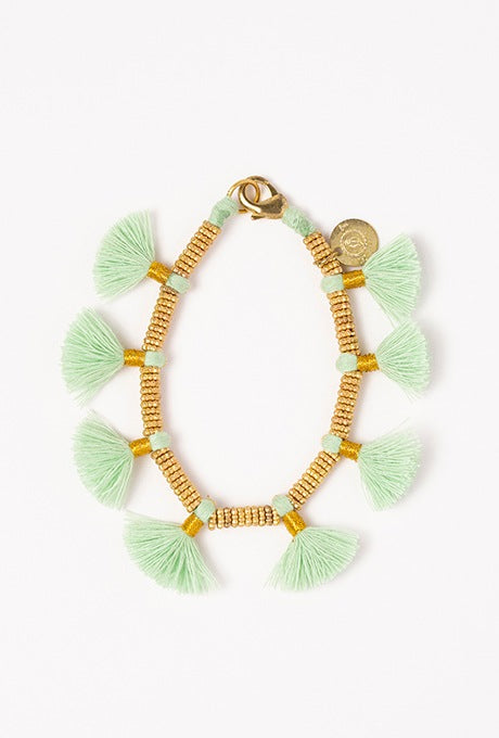 Bracelet Brass Decoration Tassel Women's Velnica From Japan