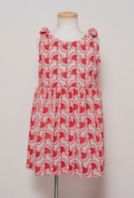 100% Cotton Kids Girls Dress Beautiful Shell Embroidered Velnica From Japan