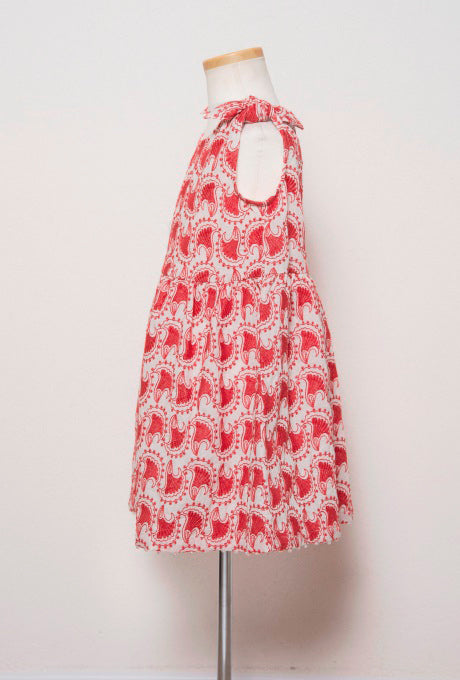 100% Cotton Kids Girls Dress Beautiful Shell Embroidered Velnica From Japan