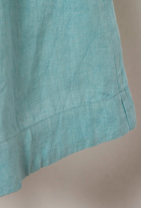 100% Linen Flare Skirt Shell Motif Embroidered Kids Girls Velnica From Japan
