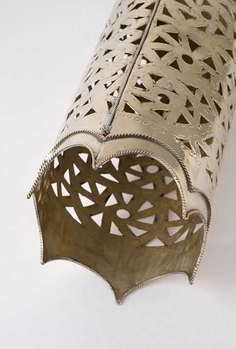 Bottle Holder Silver Colored Brass Morocco Work Interior Velnica From Japan