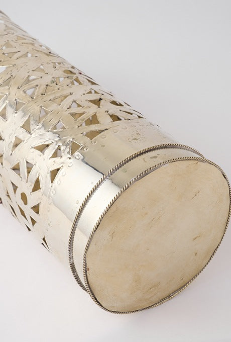 Bottle Holder Silver Colored Brass Morocco Work Interior Velnica From Japan