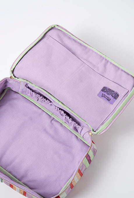 Travel Case Pouch Multi-Purpose Beautiful Striped Women's Velnica From Japan