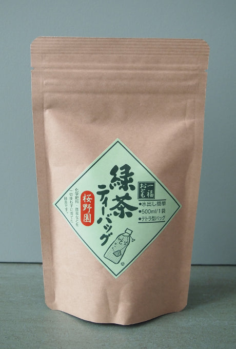 Green Tea bag Organic Made in Japan selected by Velnica From Japan