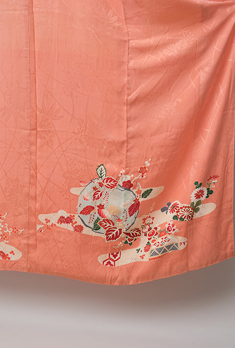 Kimono and Obi Sash Vintage 100% Silk Embroidered Gown Robe Velnica From Japan