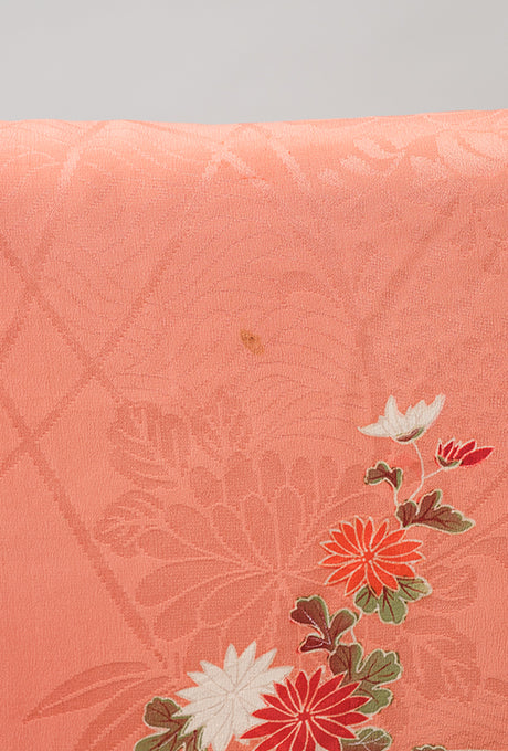 Kimono and Obi Sash Vintage 100% Silk Embroidered Gown Robe Velnica From Japan