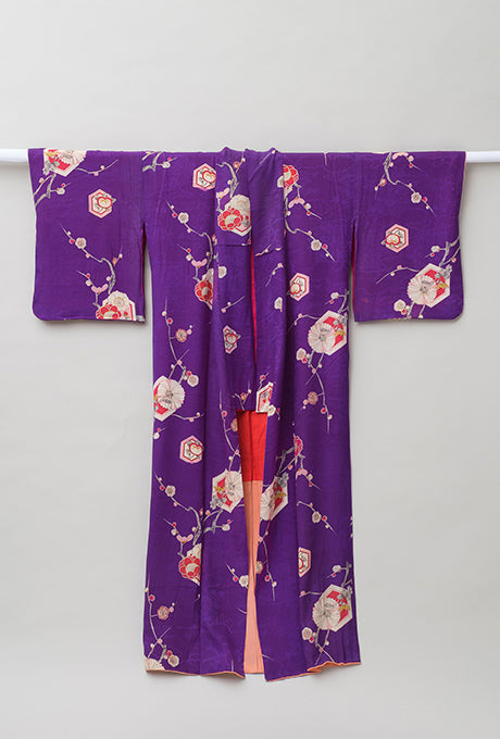 Kimono and Obi Sash Vintage 100% Silk Gown Robe Belt Velnica From Japan