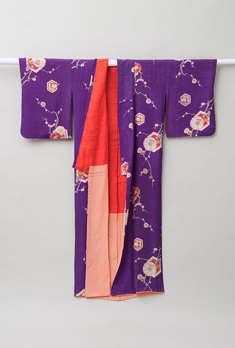 Kimono and Obi Sash Vintage 100% Silk Gown Robe Belt Velnica From Japan
