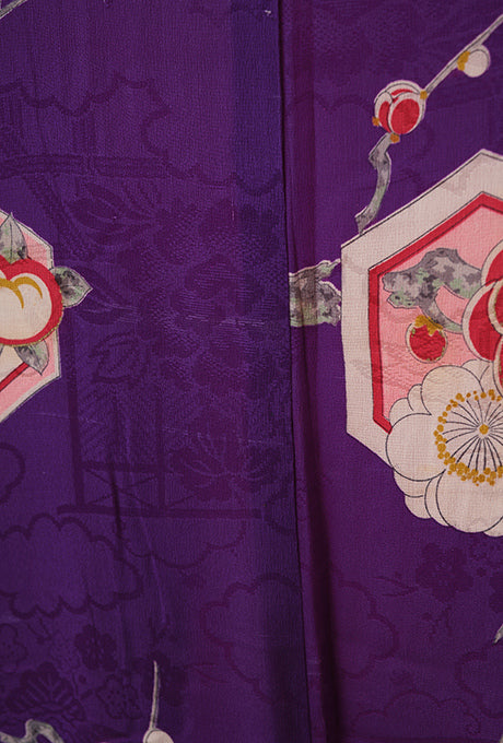 Kimono and Obi Sash Vintage 100% Silk Gown Robe Belt Velnica From Japan