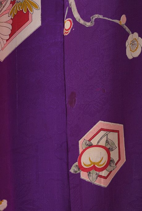 Kimono and Obi Sash Vintage 100% Silk Gown Robe Belt Velnica From Japan