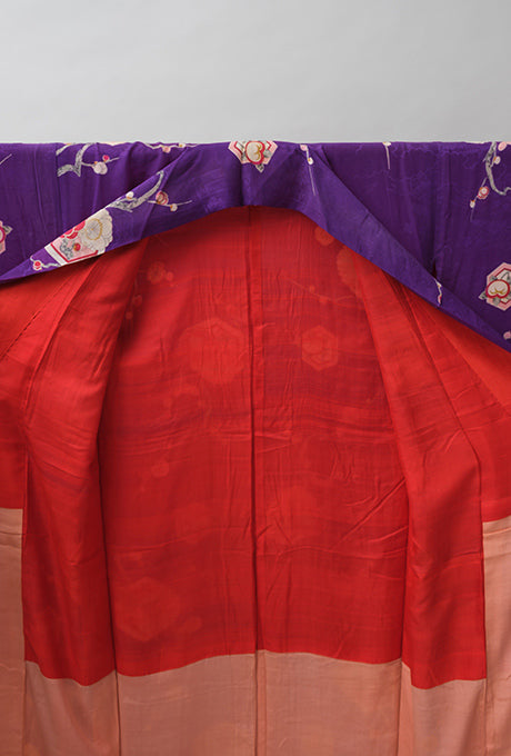 Kimono and Obi Sash Vintage 100% Silk Gown Robe Belt Velnica From Japan