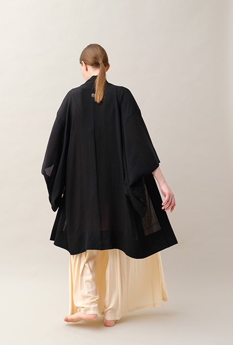 Kimono Haori and Obi Sash Vintage 100% Silk Gown Robe Belt Velnica From Japan