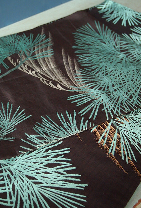 Obi Table Runner Tapestry 100% Silk Kimono Interior Decoration Velnica From Japan