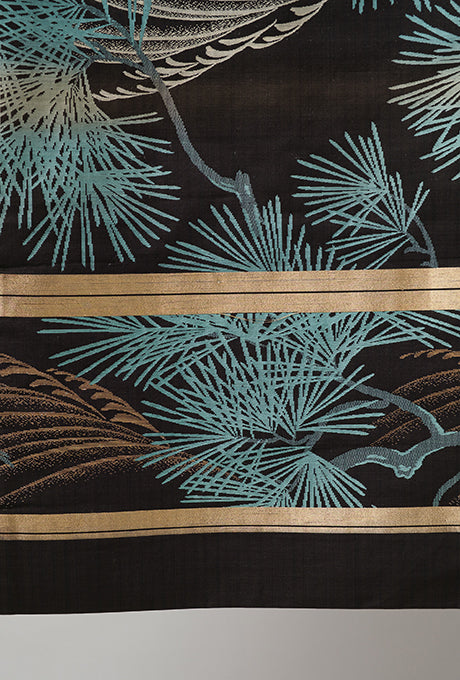 Obi Table Runner Tapestry 100% Silk Kimono Interior Decoration Velnica From Japan