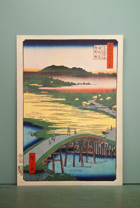 Ukiyo-e HIROSHIGE'S One Hundred Famous Views of Edo Velnica From Japan