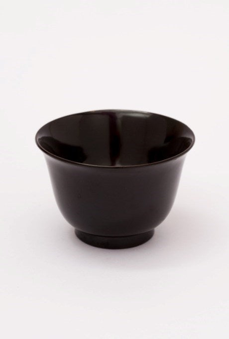 Japanese Vintage Black Lacquer Cup Bowl Velnica From Japan