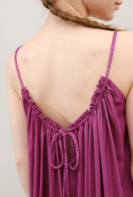 Camisole Gather Jumpsuit Rayon Dot Dobby Women's Velnica From Japan
