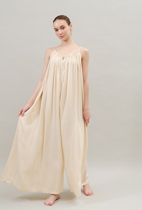 Camisole Gather Jumpsuit Rayon Dot Dobby Women's Velnica From Japan