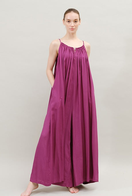 Camisole Gather Jumpsuit Rayon Dot Dobby Women's Velnica From Japan