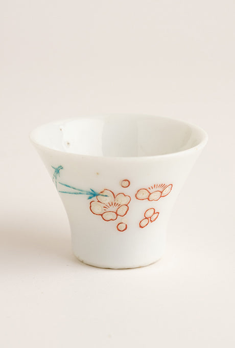 Japanese Vintage Lacquer Tray-B Painted Plate Bowl Cup Set Velnica From Japan