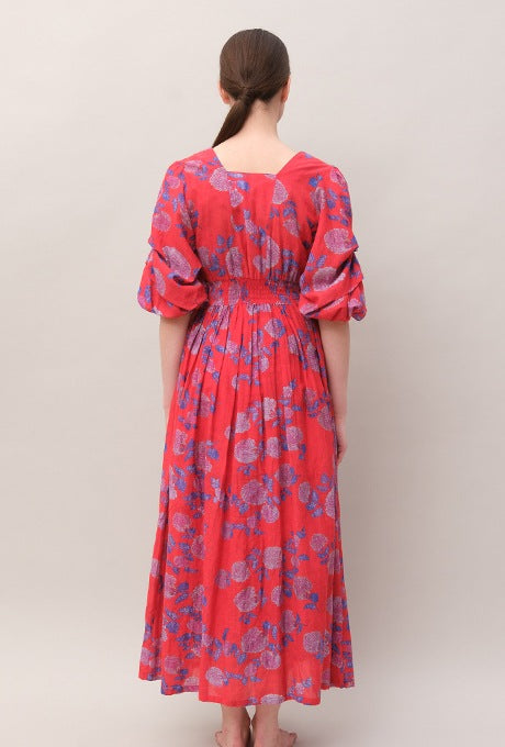 Maxi Wrap Dress Beautiful Floral Print Cache-Coeur Women's Velnica From Japan