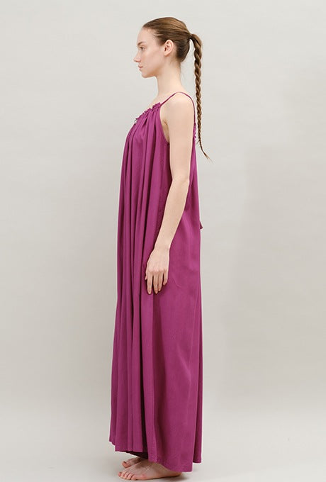 Camisole Gather Jumpsuit Rayon Dot Dobby Women's Velnica From Japan