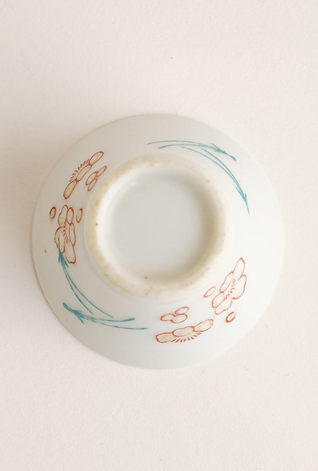 Japanese Vintage Lacquer Tray-B Painted Plate Bowl Cup Set Velnica From Japan