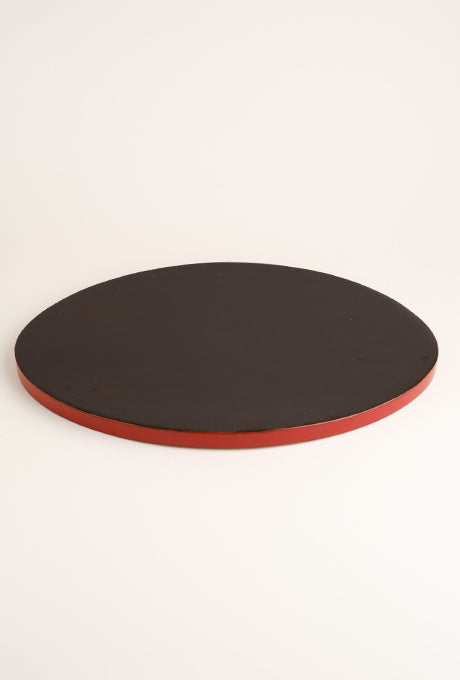 Japanese Vintage Lacquer Tray-A Painted Plate Bowl Cup Set Velnica From Japan