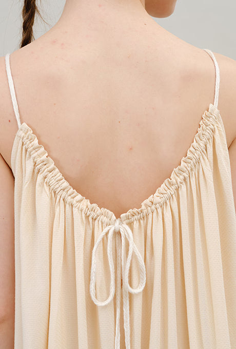 Camisole Gather Jumpsuit Rayon Dot Dobby Women's Velnica From Japan