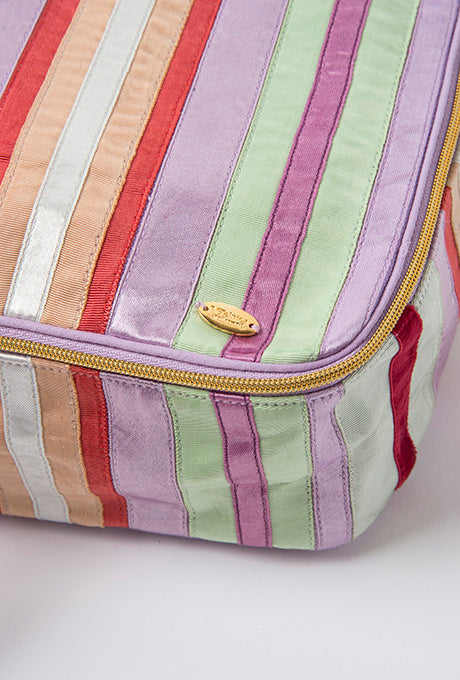 Travel Case Pouch Beautiful Multi-Purpose Striped Women's Velnica From Japan