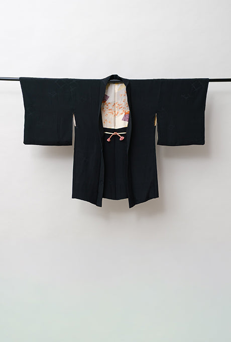 100% Silk Kimono Haori Jacket Vintage  Gown Robe Velnica From Japan