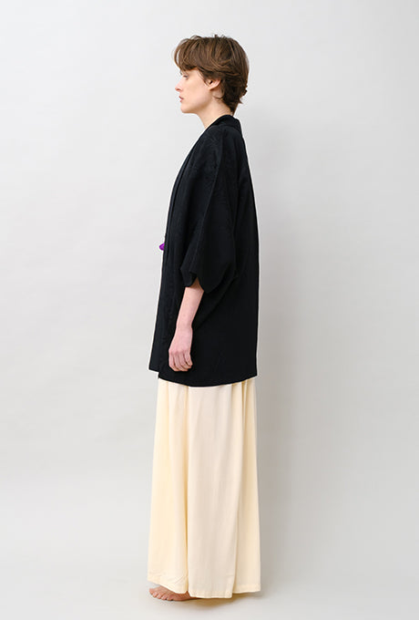 100% Silk Kimono Haori Jacket Vintage  Gown Robe Velnica From Japan