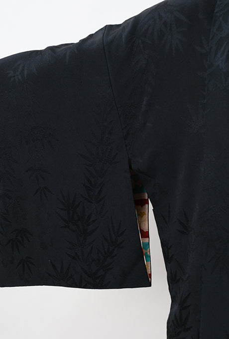 100% Silk Kimono Haori Jacket Vintage  Gown Robe Velnica From Japan