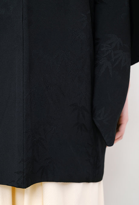 100% Silk Kimono Haori Jacket Vintage  Gown Robe Velnica From Japan